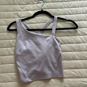 Lululemon Athletica Purple Asymmetrical Fitted Tank Top